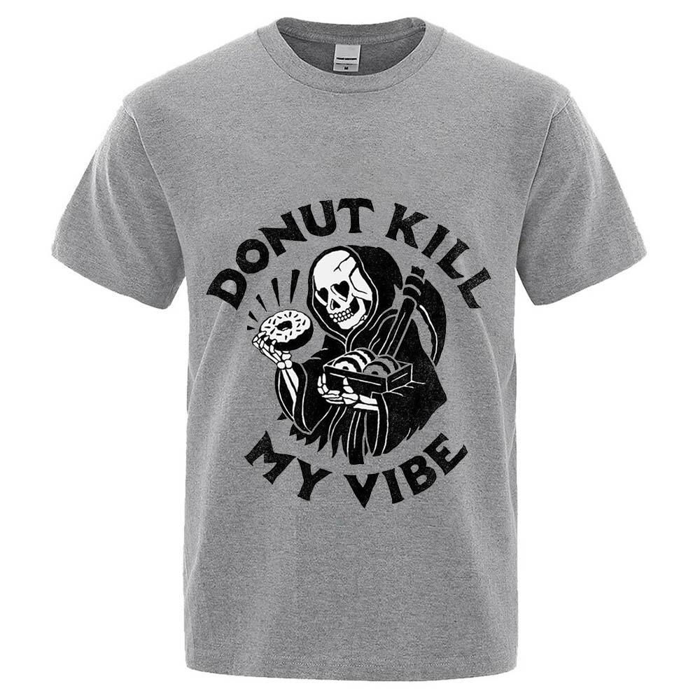 Футболка с изображением черепа на Хэллоуин, мужская повседневная футболка свободного покроя с короткими рукавами, мужская футболка в стиле хип-хоп, удобная верхняя часть b