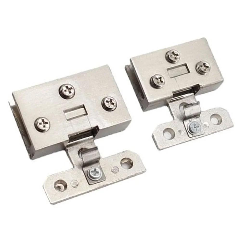 Петля для стеклянной двери шкафа, зажим для ворот витрины шкафа, мебельная фурнитура, петли для квадратной стеклянной двери 4-10 мм