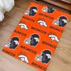 Denver Broncos LOGO Print Area Rug - Soft, Washable Non-Slip Indoor Mat for Office Chairs, Living Room, Home Office Decorative Rug