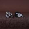 Chic Black Punk Bird Brooch With Creative Cartoon Design Eyecatching Decorative Alloy Pin All For