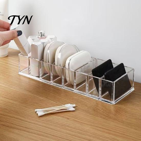 Clear Cosmetic Storage Box Acrylic Makeup Organizer, 8 Grids Cosmetics Eyebrow Pencil Organizer Case ,Transparent Container for Lipstick And Eyeshadow