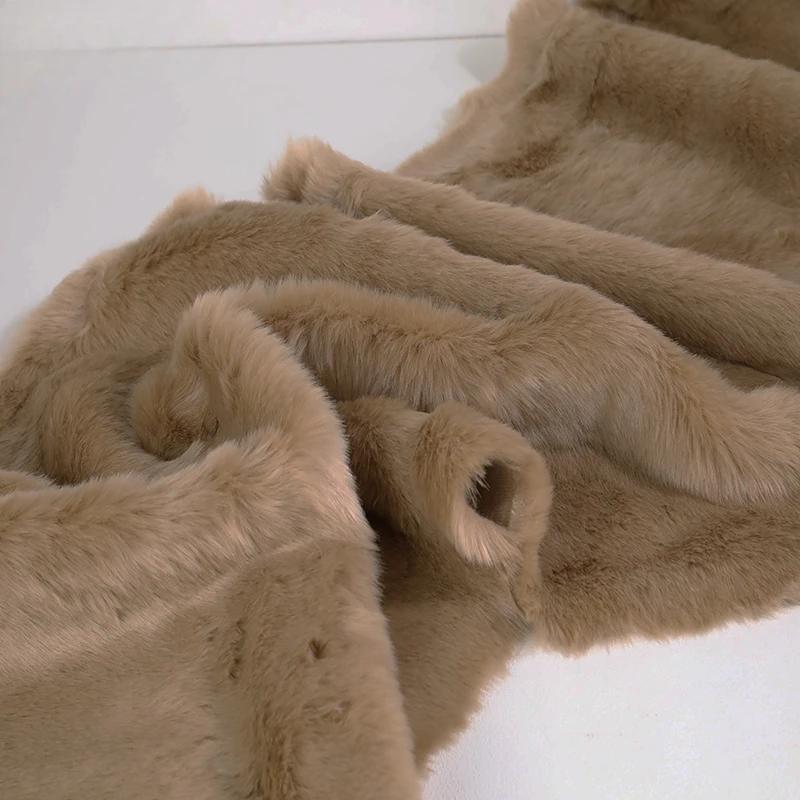 50x180cm Flush Artificial Fur Thickened Imitation Fox Fur Grass Faux Fur Fabric for Counter Decoration Carpet Clothes Scarves