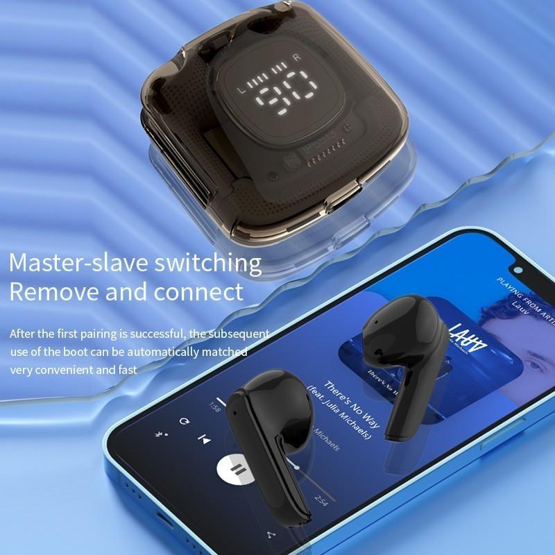Беспроводная Bluetooth-гарнитура Магнитные наушники без чехла с цифровым дисплеем Сенсорные гарнитуры Спортивные гарнитуры Игровые наушники для мужчин Женские подарки