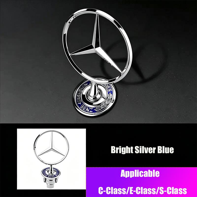 For Mercedes Benz W204 W168 W205 W202 W203 W208 W210 W220 GLA CLA GLC 3D Metal Front Bonnet Hood Emblem Metal Badge Accessories p1
