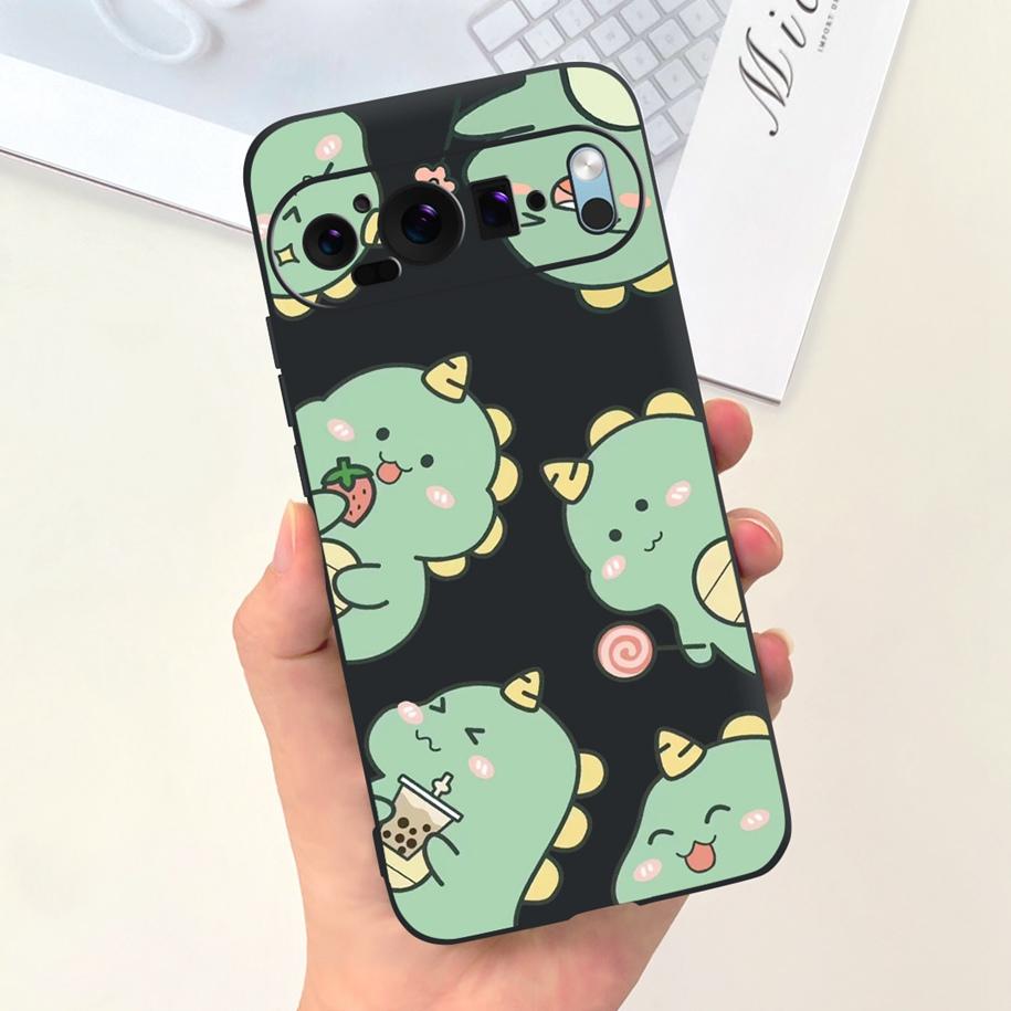 Для чехла Google Pixel 9 Pro Чехол для телефона Милый Астронавт Утка Корова Ударопрочный Силиконовый Мягкий Чехол Для Google Pixel 9 Pixel9 Оболочка