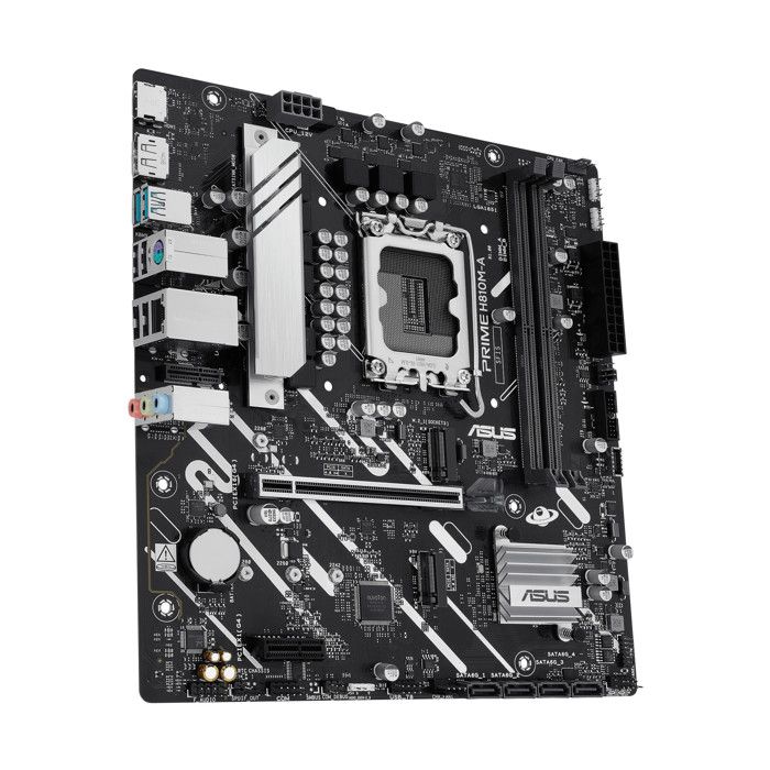 Carte mère - ASUS - PRIME H810M-A-CSM - Micro ATX - Socket 1851 - DDR5 SDRAM