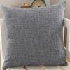 Luxurious Plain Solid Color Throw Pillow Case For Home Decor Linen Cotton Cushion Cover