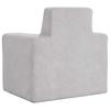 Children s Sofa Light Grey Soft Plush