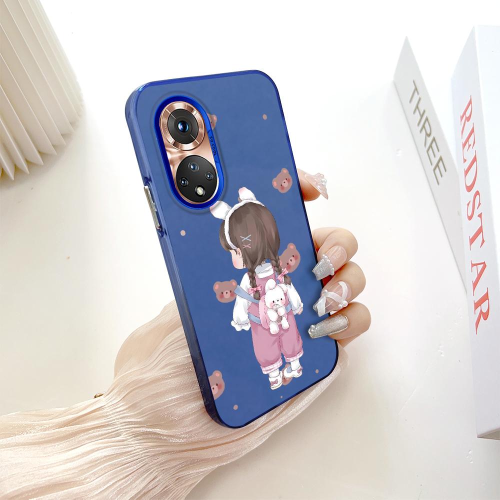 Раскрашенный узор, разноцветный, серебристый, двусторонний твердый корпус, противоударный противоударный чехол для телефона для Huawei Honor Infinix Tecno iPhone