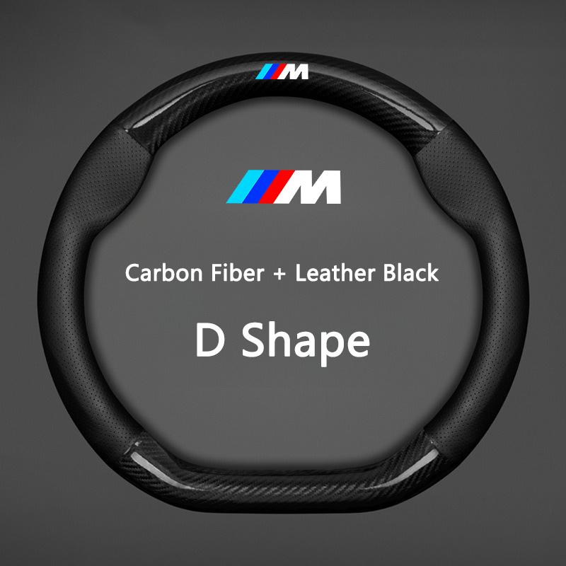 Car Anti-slip Leather Steering Wheel Cover For BMW M Power X3 X4 X5 X7 E36 E39 E46 E60 E65 E90 F10 F15 F20 F25 F30 G20 G30 G05