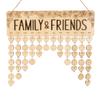 Wooden Birthday Calendars with Hanging Dates DIY Birthday Tracker Plaque Wall Hanging, Farmhouse Decor- Dates To Remember Calendar