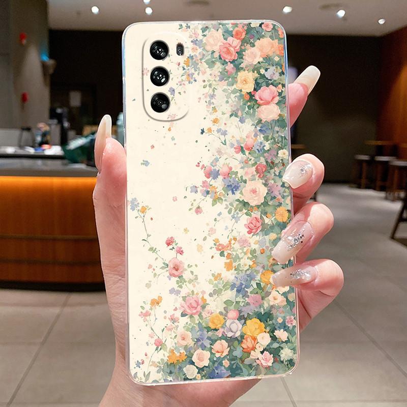 Phone Case For Motorola Moto G62 5G Fundas Capa Butterfly Bow Protective Casing Transparent Soft Silicone TPU Cover Coque