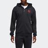 Adidas Crossup FZ Basketball Hoodie Jacket Men Outerwear Black EJ2145