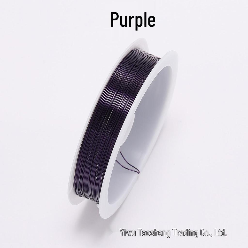 DIY Colored Copper Beading Wire 0.3-0.4mm for Jewelry Making and Shaping Accessories