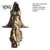 Matte Black Resin Ornament 3D Printed Reaper Goddess Figurine Ornaments, Dark Style Sculpture, Faceless Black-robed Statue Gothic for Desktop