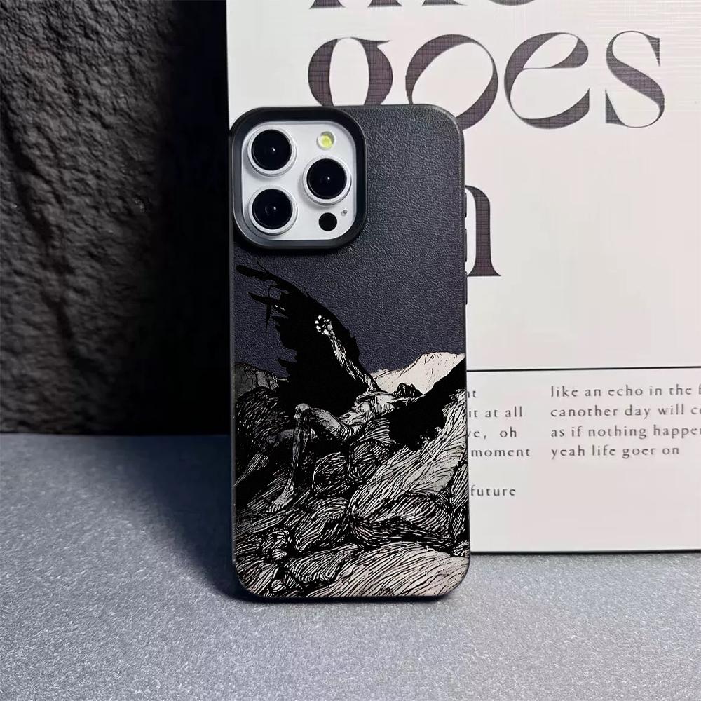 Чехол для телефона «Крылья Ангела» для IPhone 17 16 15 14 13 12 Pro Max 11 16 Plus 17 Air Силиконовый Ударопрочный Бампер