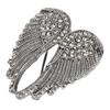 Angel Wing Brooch Pin Delicate Elegant Multilayer Plating Process Crystal Brooch for Blouse Jacket Coat Scarf Shawl