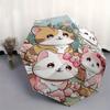 1pc Cartoon Cute Four Kittens Pattern Automatic Cartoon Umbrella is Fashionable and Good-Looking, a Portable 3-Fold Umbrella, Suitable for T