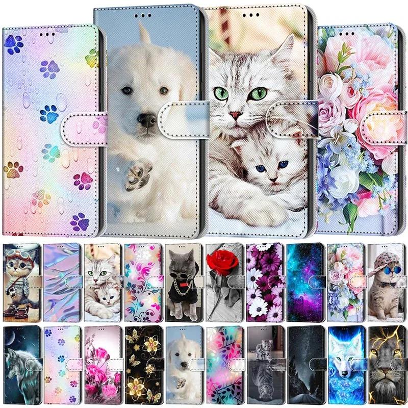 Модный кожаный чехол-книжка для Huawei Honor 90 Pro 5G Honor 70 Lite X6A X7A X9A X8 X6 X40 Magic 5 Lite Кошелек Задняя крышка телефона