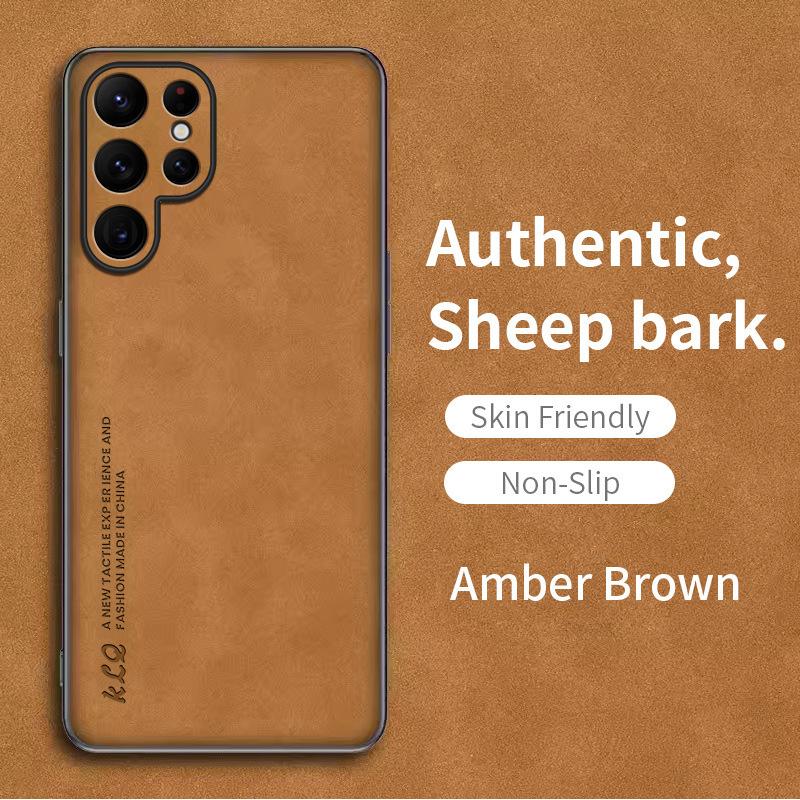 Sheepskin Texture Phone Case for Samsung S26 Series Luxury Skin Friendly Feel Protection Cover for Galaxy S26 Ultra S26Plus S 26