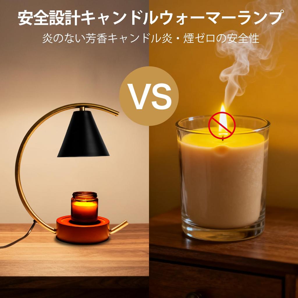 Biutee Candle Warmer Lamp with Timer, Flameless, Soothing Light & Aroma, 4-Level Dimming, Includes 2 Bulbs, Stylish Interior, Perfect Gift for