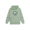 Li Ning Anti-Five Series Solid Color Pattern Printed Sweatshirt Unisex Sweatshirt Frosted-Green AWDS643-1