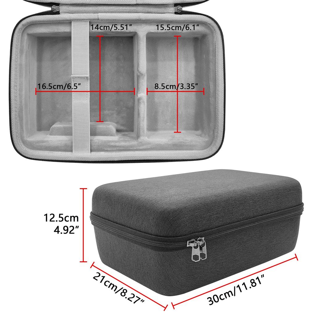 Musiin Audio Interface Carrying Case Compatible Hardshell Travel Bag for Apollo Twin X DUO Gen 2QUAD Gen 2 (Dark Gray)