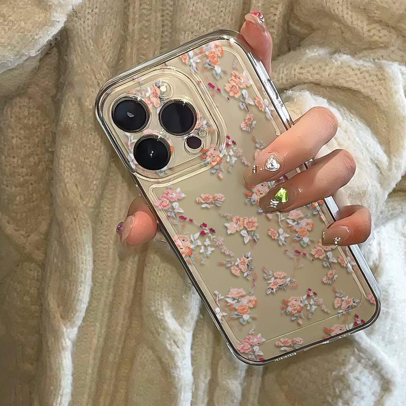 Реалистичный чехол для телефона с узором ветки сакуры для серий iPhone 17 16 15 14 13 12 11 16E Pro Max Plus