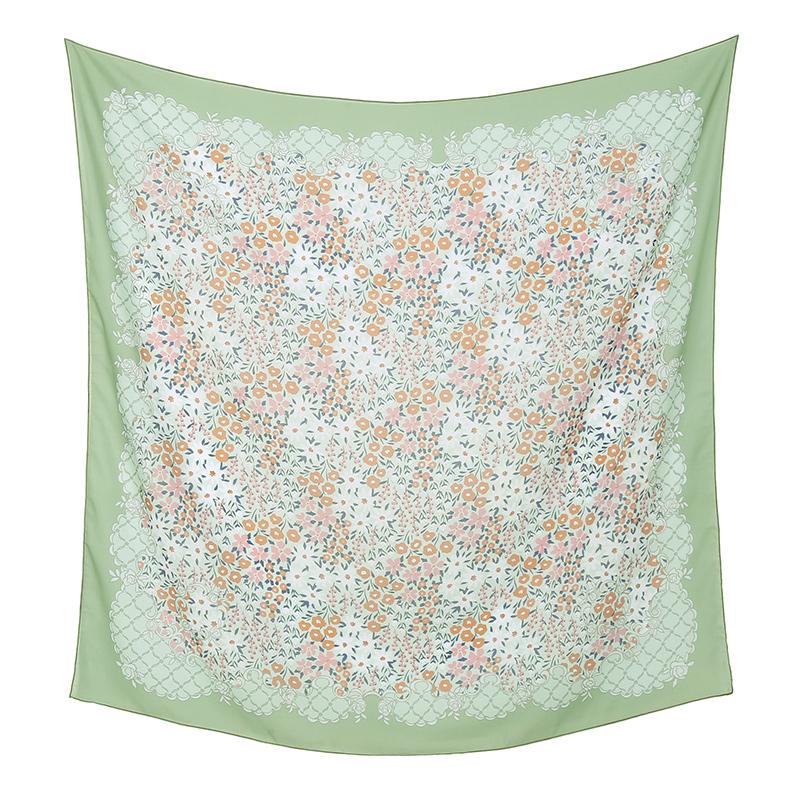 Малайзия Цветочный Принт 110 Квадратный Шарф Мусульманский Хиджаб Женщины Элегантные Шали Дамы Повседневный Головной Платок Тюрбан Косынка Оптовая Продажа