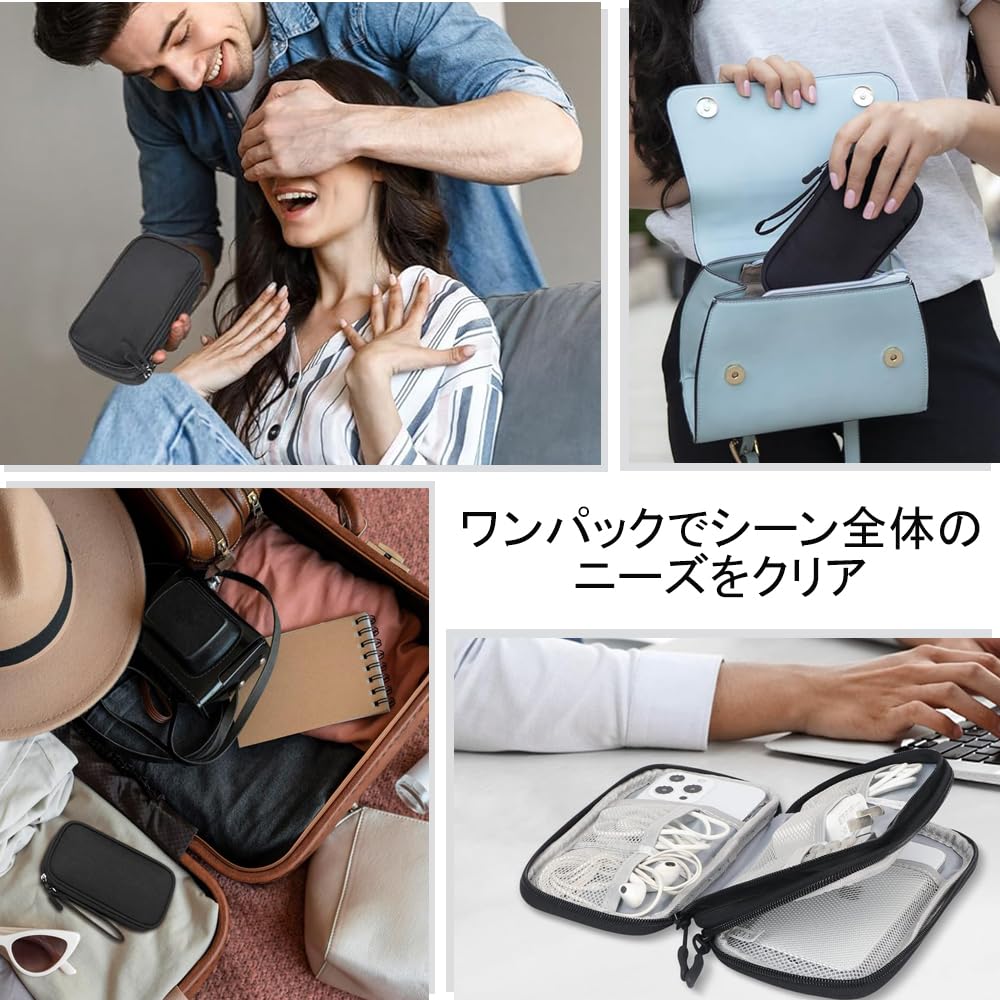 DONGFANGB Многофункциональный гаджет для хранения Большой для ПК SD Портативный Удобный для путешествий Коробка, Чехол, 3-слойный, Устойчивый к царапинам, Вместительный, Пылезащитный,