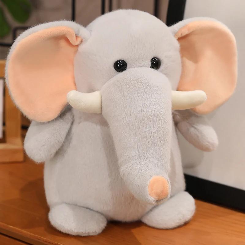 28 см толстая кукла, мягкие игрушки, мультяшная мягкая утка, слон, бегемот, динозавр, куклы, декор, подушка, подарки на день рождения для девочек