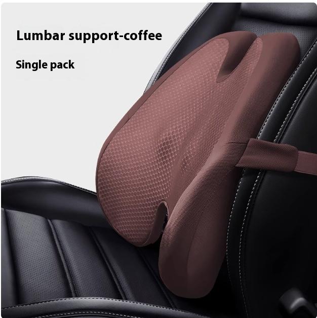 Memory Foam Seat Cushion Waist Back Support Pillow Set Orthopedic Ergonomic Coccyx Relief Hip Lumbar Pad for Office Chair Car