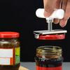 Arthritis Jar Opener Stainless Steel Lid Remover Gear Design Ergonomic Can Opener for Lids 1" to 4" Grip Easy Twist