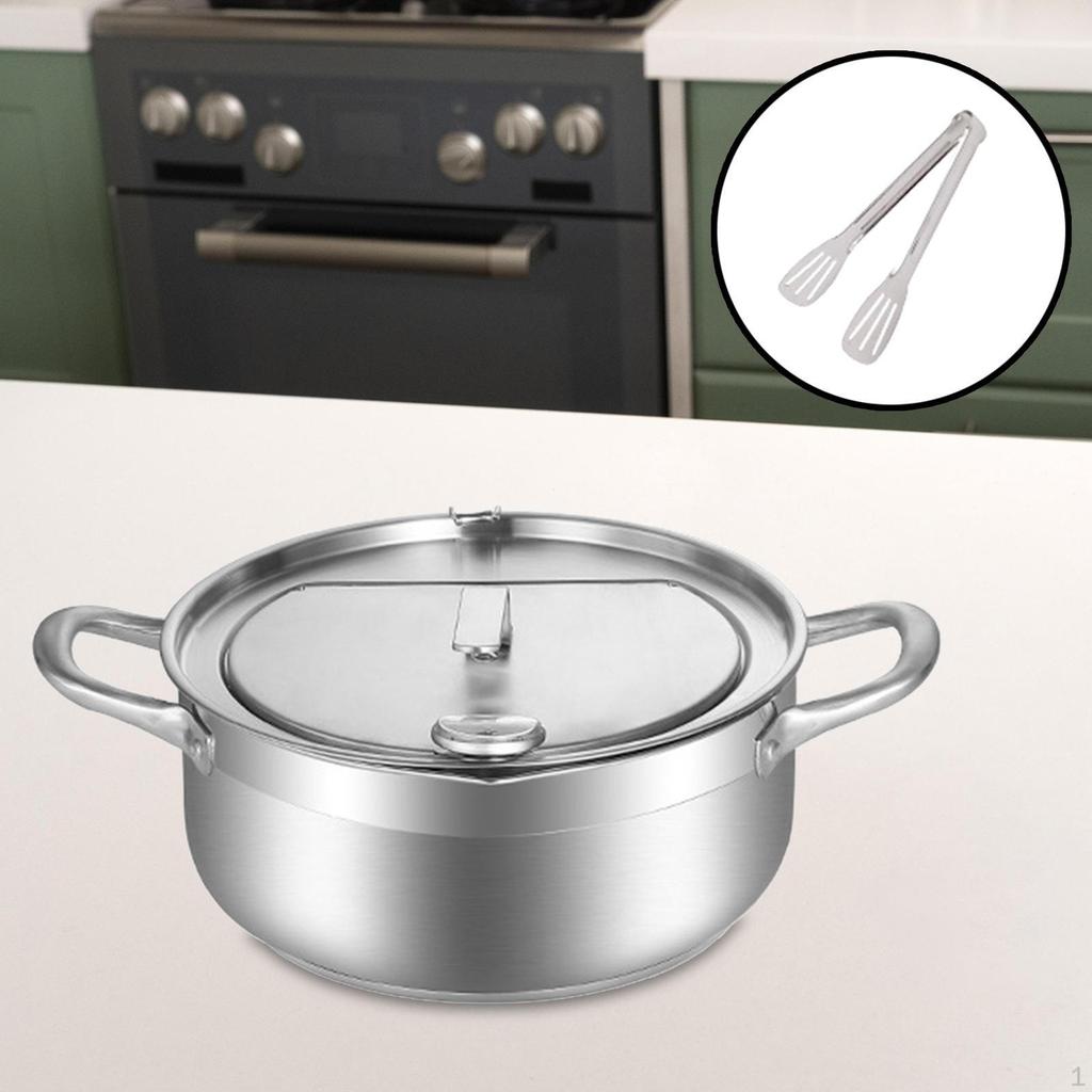 Deep Fryer Pot Frying Pan with Lid Kitchen Chicken Small for Fries