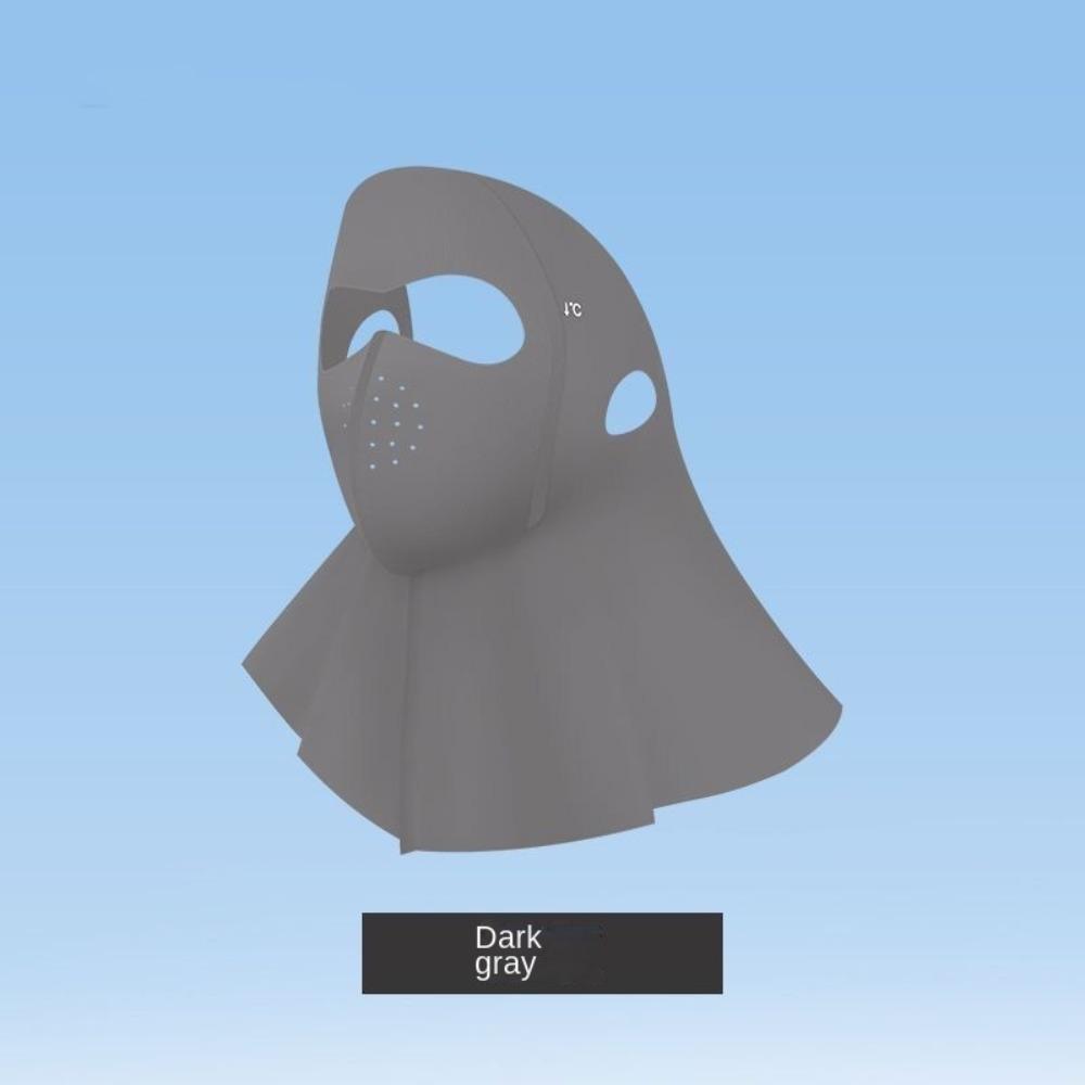 Summer Full-Face Sunscreen Veil Anti UV Neck Wrap Cover Thin Ice Silk Face Cover Woman Man