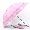 Folding Princess Umbrella Anti-uv Sunshade Lace Umbrella Girl Women Rain Sun Umbrella Windproof Portable Travel Female Parasol