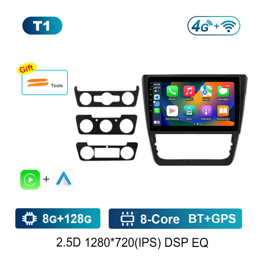 10-дюймовый автомобильный радио мультимедийный плеер для SKODA Yeti 5L 2009 - 2014 GPS Навигация Операционная система Android 4G Bluetooth WiFi DSP Стерео Авто Инструменты