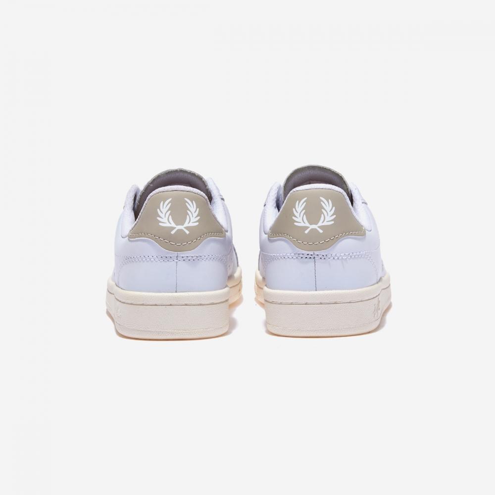 Fred Perry B721 Leather B6312 White Light Oyster  T32 