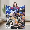 Character Group Shot Blanket Quality Super Soft Bleached Bedding Throws Winter Travel Office Outdoor Pattern Bedspread