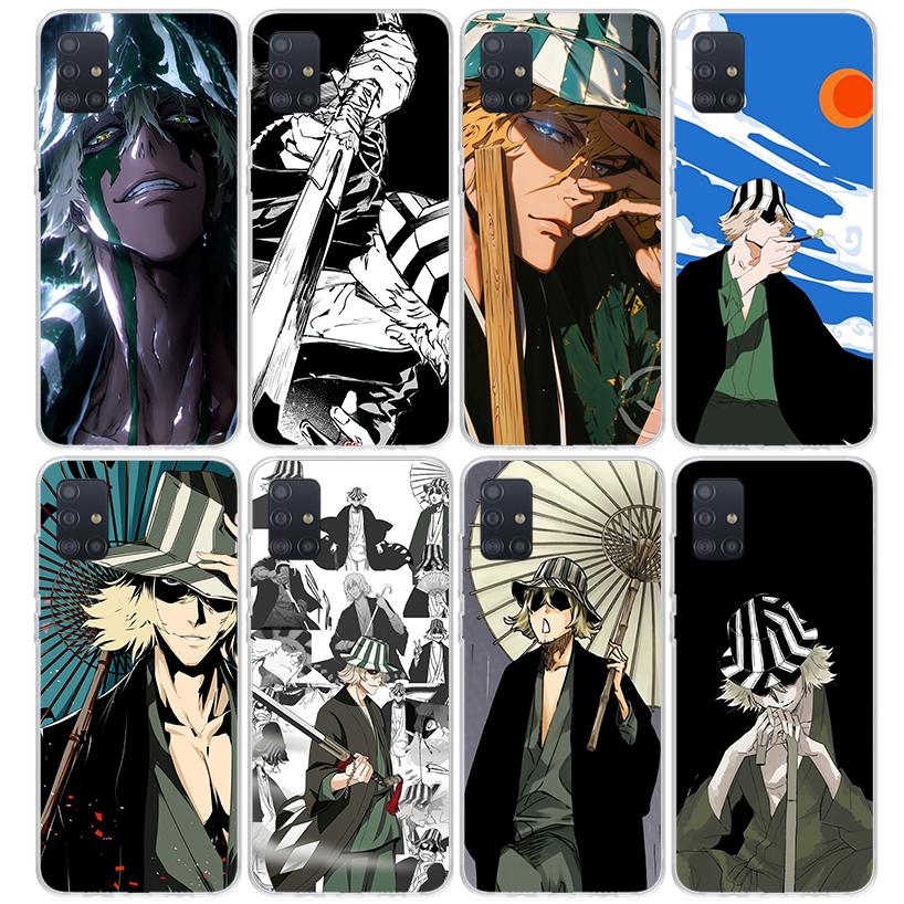 Чехол для телефона Bleach Kisuke Urahara для Samsung Galaxy A52 A51 A50S A32 A22 A12 A02S A72 A71 A31 A70 A30S Note 20 Ultra 10 Plus S10