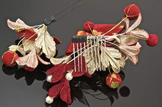 Волосы Выпускной 2 предмета Японский выпускной Японская одежда [SOUBIEN] Украшение, Церемония, Церемония, Набор, Цветок, Узор, Лента,