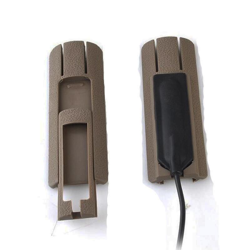 2pcs Practical Flashlight Mouse Tail Switch Card Slot Guide Rail Portable Scar Pocket Panel Remote Switch Pads