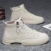 High Quality Men‘s Casual Sneakers Comfortable High Top Ankle Boots Fashion Leather Work Shoes Trend Versatiled Hombres
