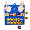 Toddler Montessori Toys Felt Finger Numbers Math Toy Children Counting Early Education Learning Game For Kids Intelligence