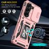 Armor Series For Samsung Galaxy Z Fold6 5G Kickstand Case Slide Lens Cover PC+TPU Phone Shell