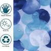 Shower Curtain Watercolor Blue Gradient Dot Print Waterproof Polyester Bath Curtain, Modern Abstract Bathroom Decor With Hooks