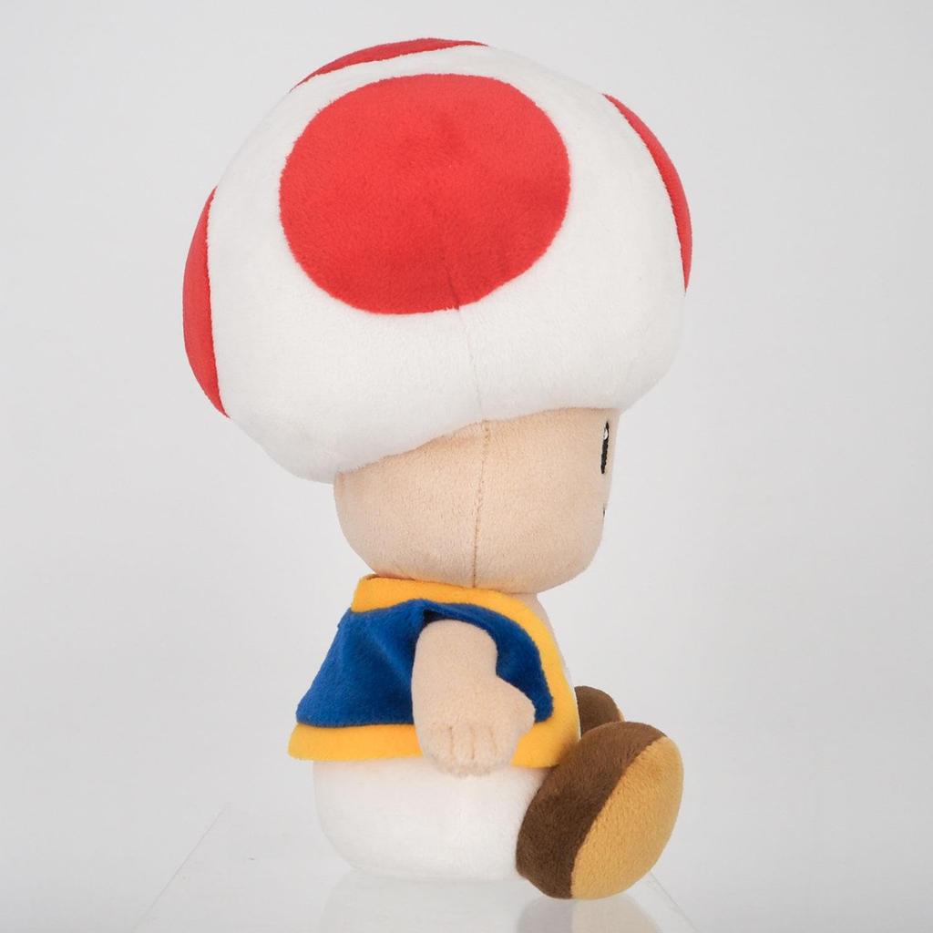 Sanei Boeki Super Mario ALL STAR COLLECTION Toad x D14 x Plush Toy AC79 (M) W14.5 H23.5cm