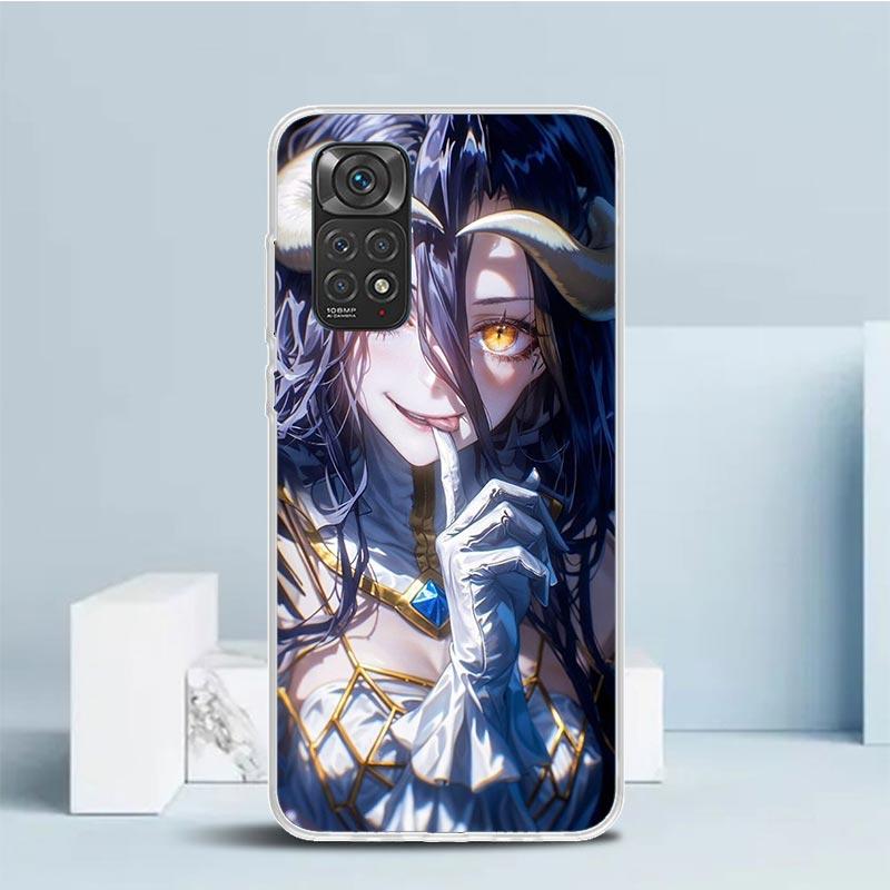 Чехол Albedo Overlord Аниме Мягкий чехол для телефона Xiaomi Redmi Note 15 14 13 12 Pro Plus 14S 11S 11T 11E 10S 10 4G Чехол с рисунком R