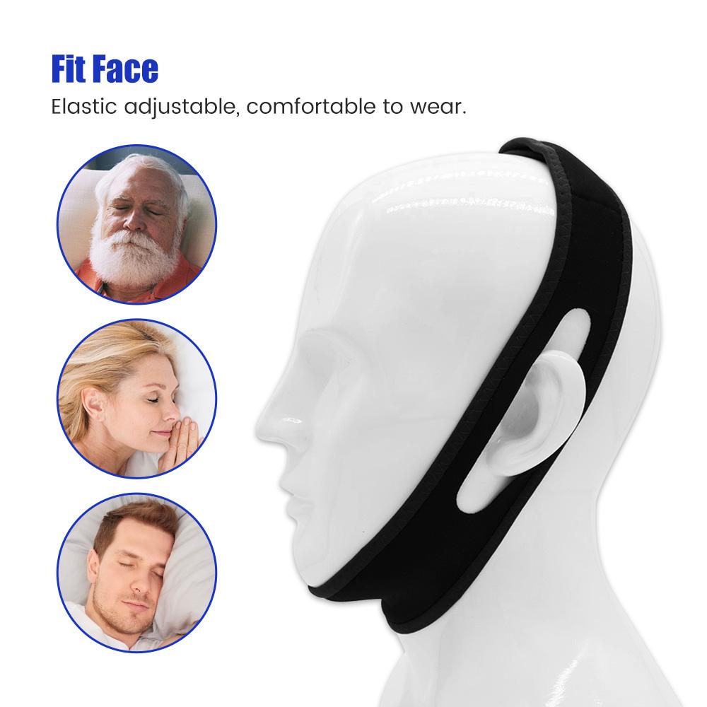 Anti Snoring Chin Strap Stop Snore Device Adjustable Breathable Chin Rest Anti-noise Men Women LowerJaw Protection Belt Dropship
