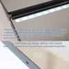 Trifold Mirror LED Makeup Mirror 3 Way Mirror for Self Hair Cutting Lightweight Portable Adjustable 